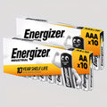 Energizer Industrial AA & AAA Batteries 20 Pack (10 AA + 10 AAA), LR6 LR03 MN1500 1.5V, Long-Lasting Alkaline Batteries, Professional & Everyday Use